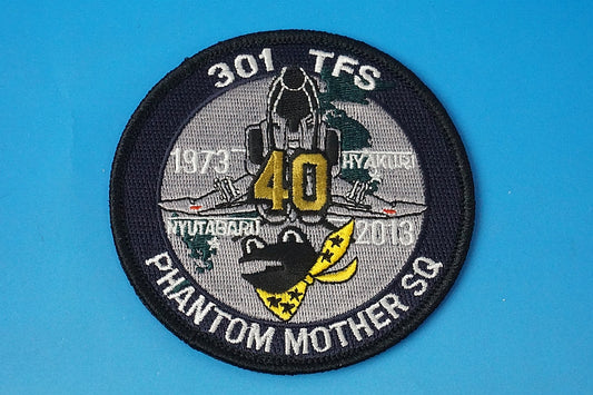 Patch JASDF F-4EJ 301 TFS Phantom Mother SQ Hyakuri AB/Nyutabaru AB Dark Blue with hook and loop