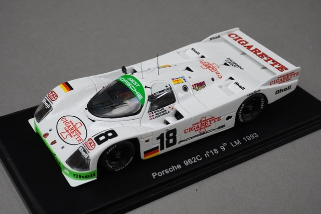 1:43 SPARK S1918 Porsche 962C #18 9th LM 1993 model car