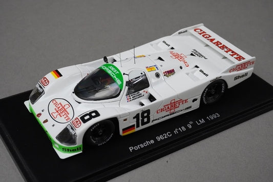 1:43 SPARK S1918 Porsche 962C #18 9th LM 1993 model car