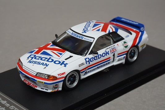 1:43 HPI 8606 Nissan Reebok Skyline GT-R JTC SUZUKA 1990 #1