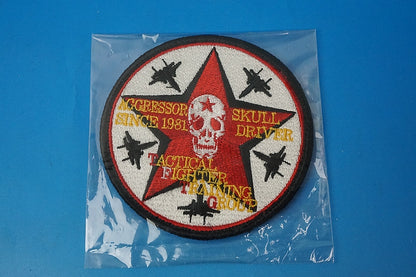 Patch JASDF Tactical Fighter Training Group Aggressor TFTG Skull Driver with hook and loop