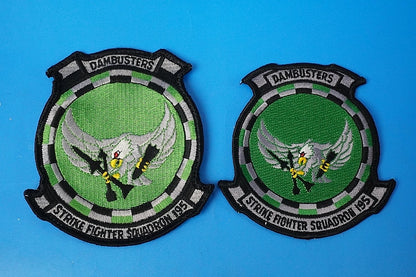 Patch USN US Navy VFA-195 Dam Busters 2piece set Large and Small without hook and loop