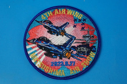 Patch JASDF 4th Air Wing MATSUSHIMA Air Show 2023.8.27 with hook and loop