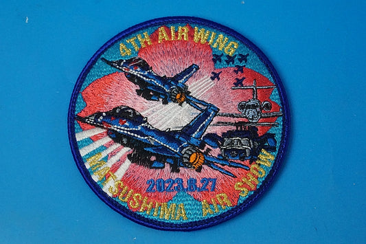 Patch JASDF 4th Air Wing MATSUSHIMA Air Show 2023.8.27 with hook and loop