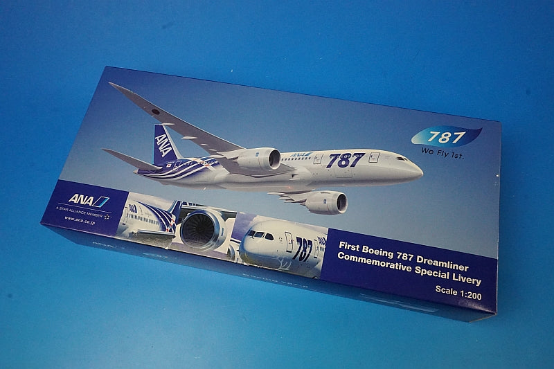 1:200 B787-8 ANA Dreamliner 1st aircraft introduced JA801A ANA airplane model