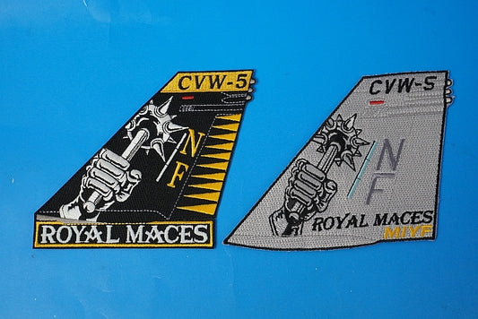 Patch USN Royal Maces High Visibility & Low Visibility Vertical Stabilizer 2Set without hook and loop