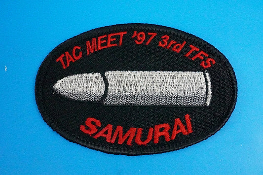 Patch JASDF 3rd TFS TAC MEET '97 SAMURAI High Visibility without hook and loof