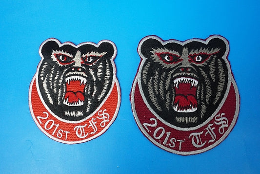 Patch JASDF F-15 Brown Bear High Visible Low Visible 2 Piece Set without hook and loop