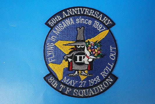Patch JASDF 8th Wing 50th Anniversary Spook without hook and loop