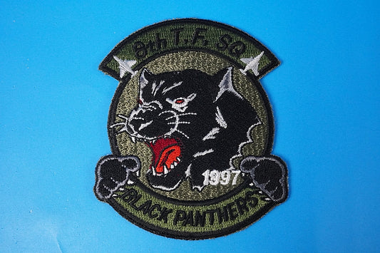 Patch JASDF 8TFSQ BLACK PANTHERS 1997 Tsukiro Low Visibility without hook and loop