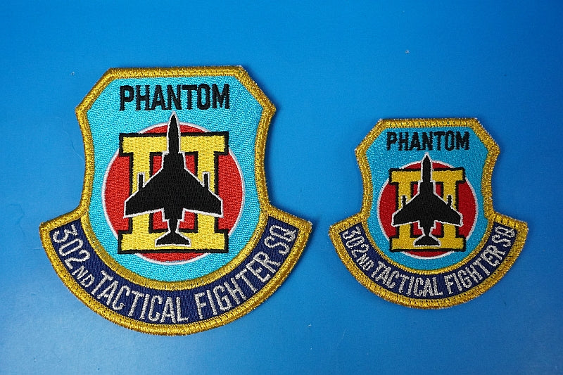 Patch JASDF F-4 Phantom 302TFS Hyakuri A.B. High Visibility 2set with hook and loop