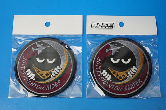 Patch JASDF Air Self-Defense Force 301st Squadron Phantom Keeper Phantom Rider Spook 2-Piece Set with Velcro