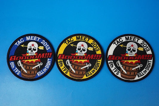 Patch JASDF TAC MEET 2013 BoooM!!! KILL on SIGHT 3 piece set with hook and loop