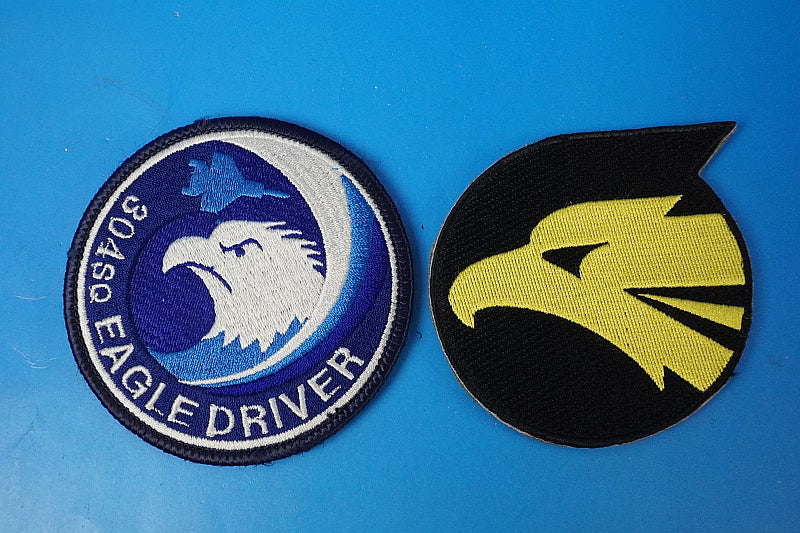 Patch JASDF 304th Squadron Eagle Driver Low-Visibility and 2 Other Designs (Set of 2) with Velcro