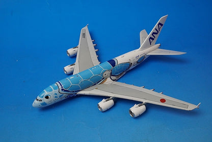 1:400 Boeing A380-800 ANA FLYING HONU ANA Blue JA381A WB4031 Aviation airplane model