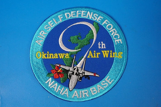 Patch JASDF 9th AW Naha Air Base high visibility without hook and loop