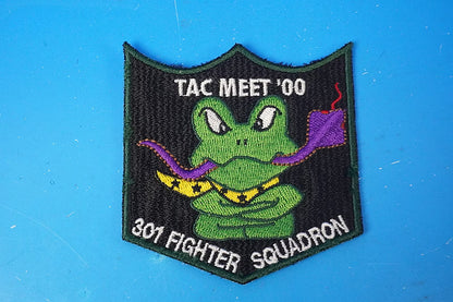 Patch JASDF F-4EJ Kai, 301st Squadron, TAC MEET/Combat Competition, 2000, Frog design, no Velcro