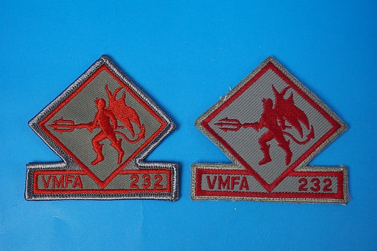 Patch USMN F-4 Phantom VMFA-232 Red Devils Different colors Set of 2 without hook and loop