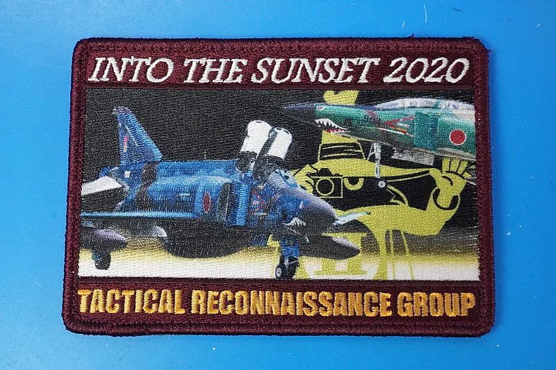 Patch JASDF Air Self-Defense Force 501st Squadron Reconnaissance Wing INTO THE SUNSET 2020 Spook Square Shape with Velcro