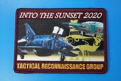 Patch JASDF Air Self-Defense Force 501st Squadron Reconnaissance Wing INTO THE SUNSET 2020 Spook Square Shape with Velcro