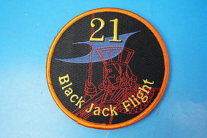 Patch JMSDF 21st Air Squadron Blackjack Flight with hook and loop