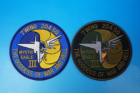 Patch JASDF 7Wings 204SQ MYSTIC EAGLE III THE GOODDESS OF WAR AND HELL Low visibility without hook and loop