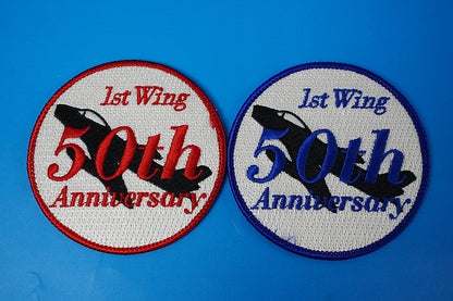 Patch JASDF F-86F-40 Blue impulse  50th Anniversary High visibility Low visibility 2set without hook and loop