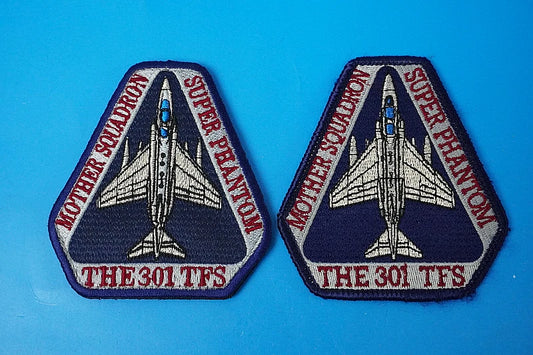 Patch JASDF 301st Tactical Fighter Squadron "Mother Squadron" Super Phantom Patch Set (Includes versions with and without Velcro backing)