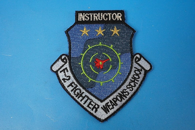 Patch JASDF F-2 Fighter Weapons School Combat Training Course Instructor with hook and loop