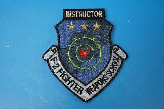 Patch JASDF F-2 Fighter Weapons School Combat Training Course Instructor with hook and loop
