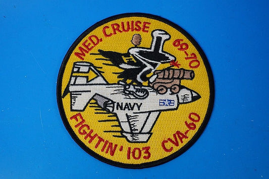 Patch USN United States Navy VFA-103/103rd Fighter Attack Squadron CVA-60 MED.CRUISE 69-70 (No Velcro)