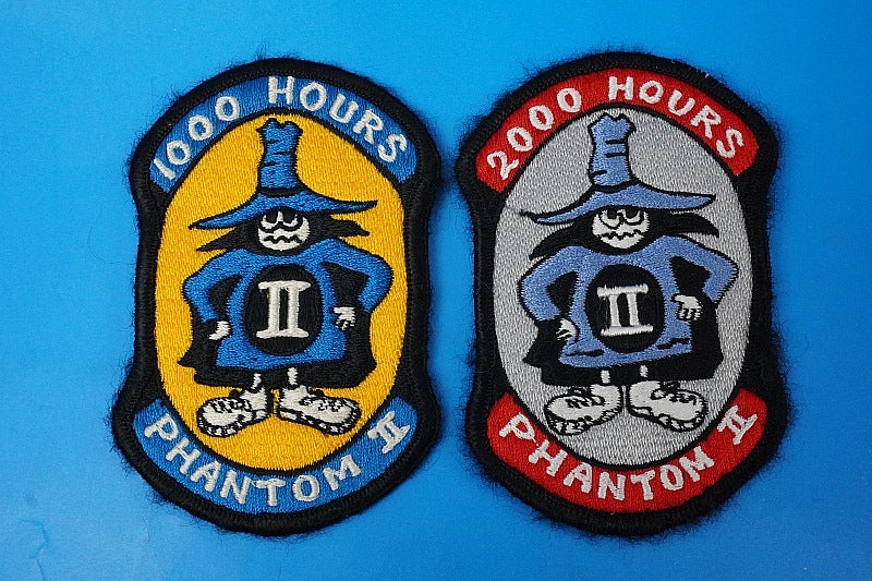 Patch JASDF F-4EJ Phantom II Spook 2 piece set without hook and loop