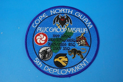 Patch JASDF Coop North Guam AWC GROUP 5th DEPLOYMENT without hook and loop