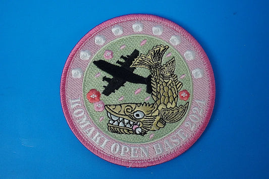 Patch JASDF Komaki Air Base Open Base 2024 Golden Shachi High Visibility Velcro Included