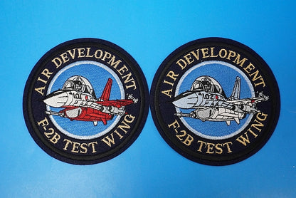 Patch JASDF Flight Development Test Group F-2B Project Team Next-generation Support Fighter ADTW Gifu Base #101 #102 2 types 2 pieces set without hook and loop