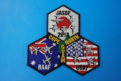 Patch JASDF Coop North Guam 2013 Participation Commemorative Patch Misawa Air Base without hook and loop