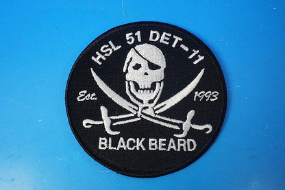 Patch USN Navy SEALs HSL-51 DET-11 BLACK BEARD (No Velcro)