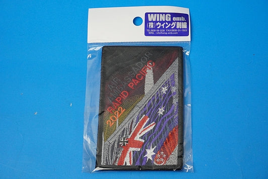 Patch JASDF AIR AMBASSADOR RAPID PACIFIC 2022 with hook and loop