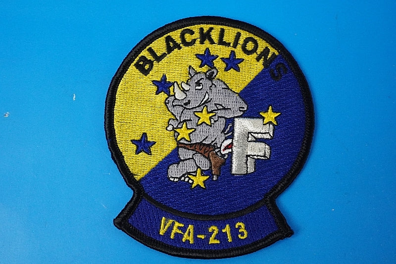 Patch USN F/A-18F Super Hornet VFA-213 Black Lions without hook and loop
