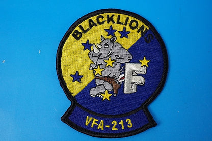 Patch USN F/A-18F Super Hornet VFA-213 Black Lions without hook and loop