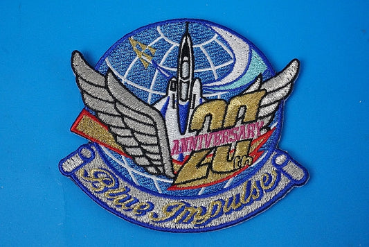Patch JASDF Blue Impulse 20th Anniversary Gold with hook and loop