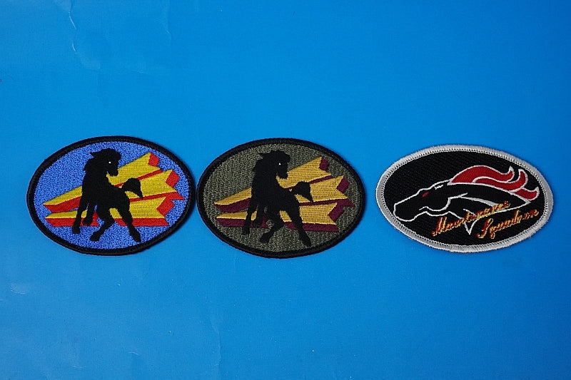 Patch JASDF horse 3 piece set High Visibility Low Visibility without hook and loop