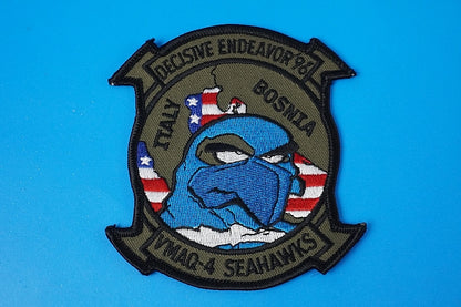 Patch USMC VMAQ-4 Seahawks Decisive Endeavor 96 Endeavor without hook and loop