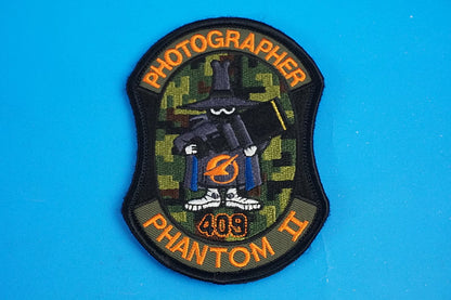 Patch JASDF F-4 Phantom II Photographer ADTW/Flight Development and Test Group 409/#87-8409 Low-Visibility “Spook” with Velcro