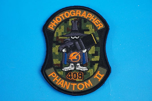 Patch JASDF F-4 Phantom II Photographer ADTW/Flight Development and Test Group 409/#87-8409 Low-Visibility “Spook” with Velcro