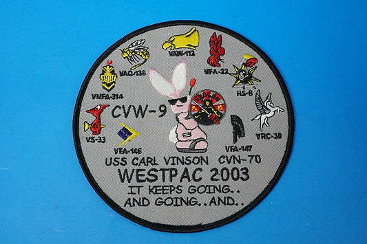 Patch USN U.S. Navy WESTPAC 2003 USS CARL VINSON CVW-9 CVN-70 No Velcro