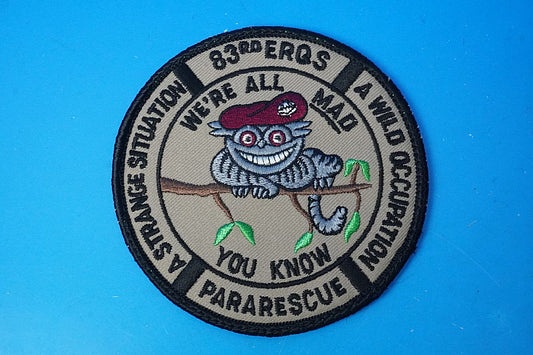 Patch USAF 83RD ERQS 83rd Expeditionary Rescue Squadron Pararescue "WE'RE ALL MAD" with Velcro
