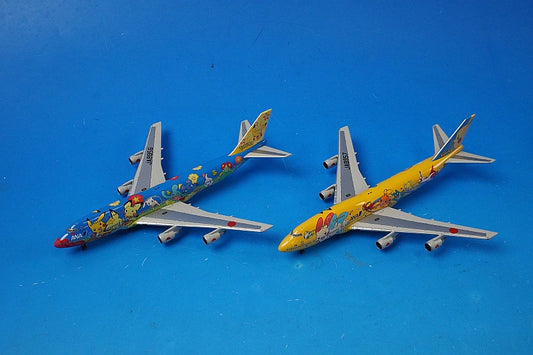 1:500 B747-400 ANA Ohana Jumbo & Pikachu Jumbo JA8956 JA8957 NHS52001 ANA airplane model