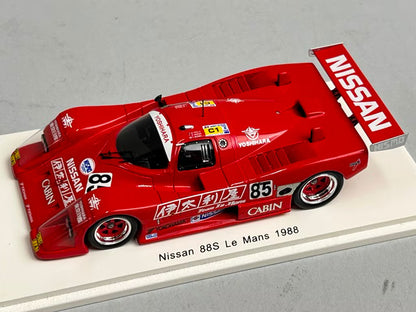 1:43 Spark S4396 Nissan 88S Le Mans 1988 #85 M. Troll / D. Ongais / Toshio Suzuki
