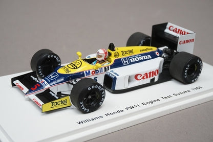 1:43 SPARK TR013 Williams Honda FW11 Engine Test 1986 Suzuka #5 Satoru Nakajima Forza Special Order